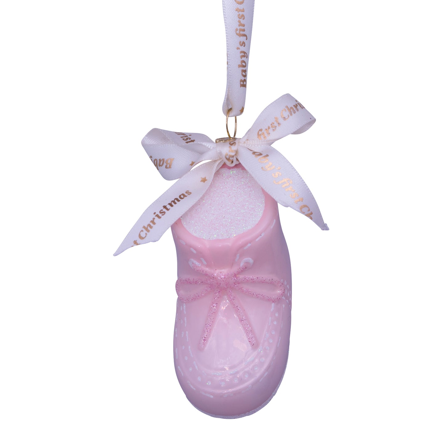 Eerste kerst schoen ROZE - Vondels