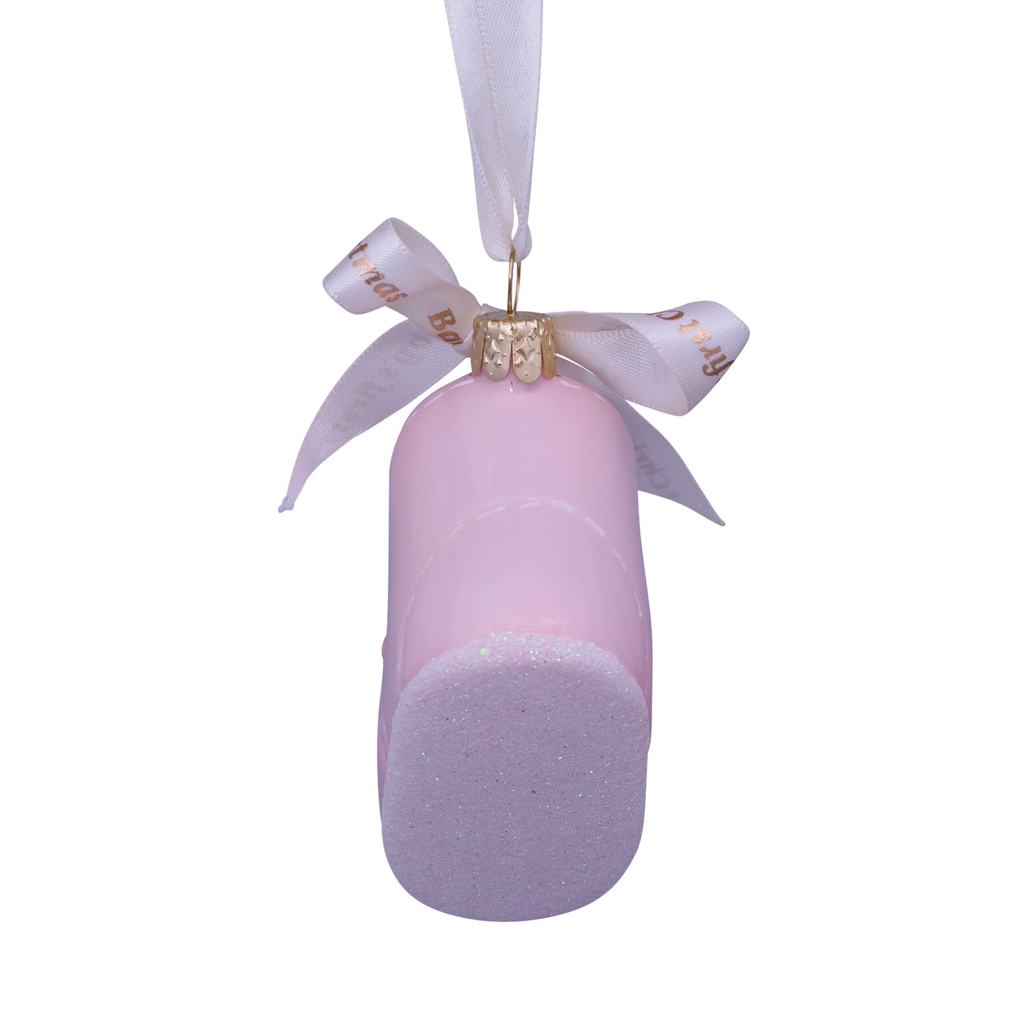Eerste kerst schoen ROZE - Vondels