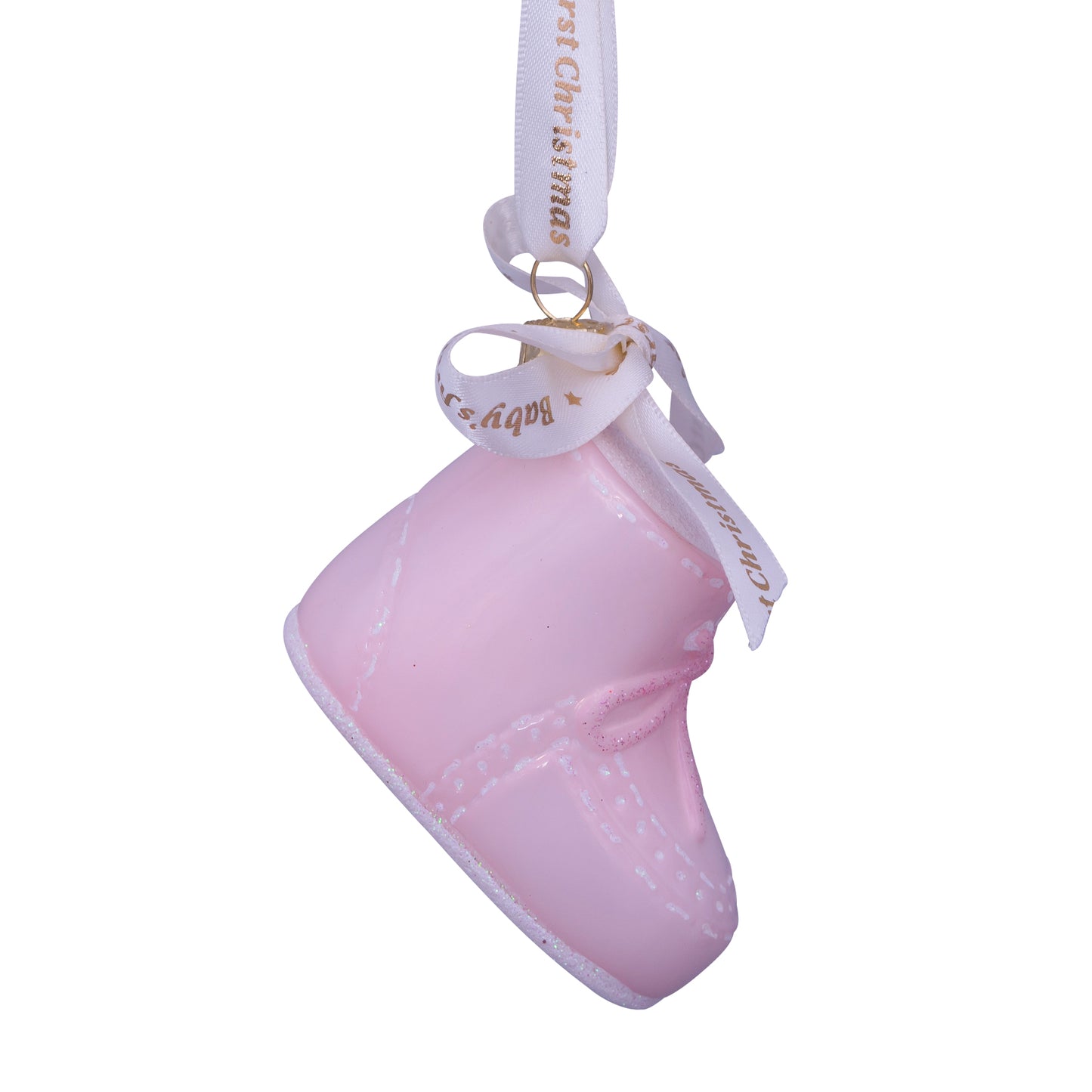 Eerste kerst schoen ROZE - Vondels