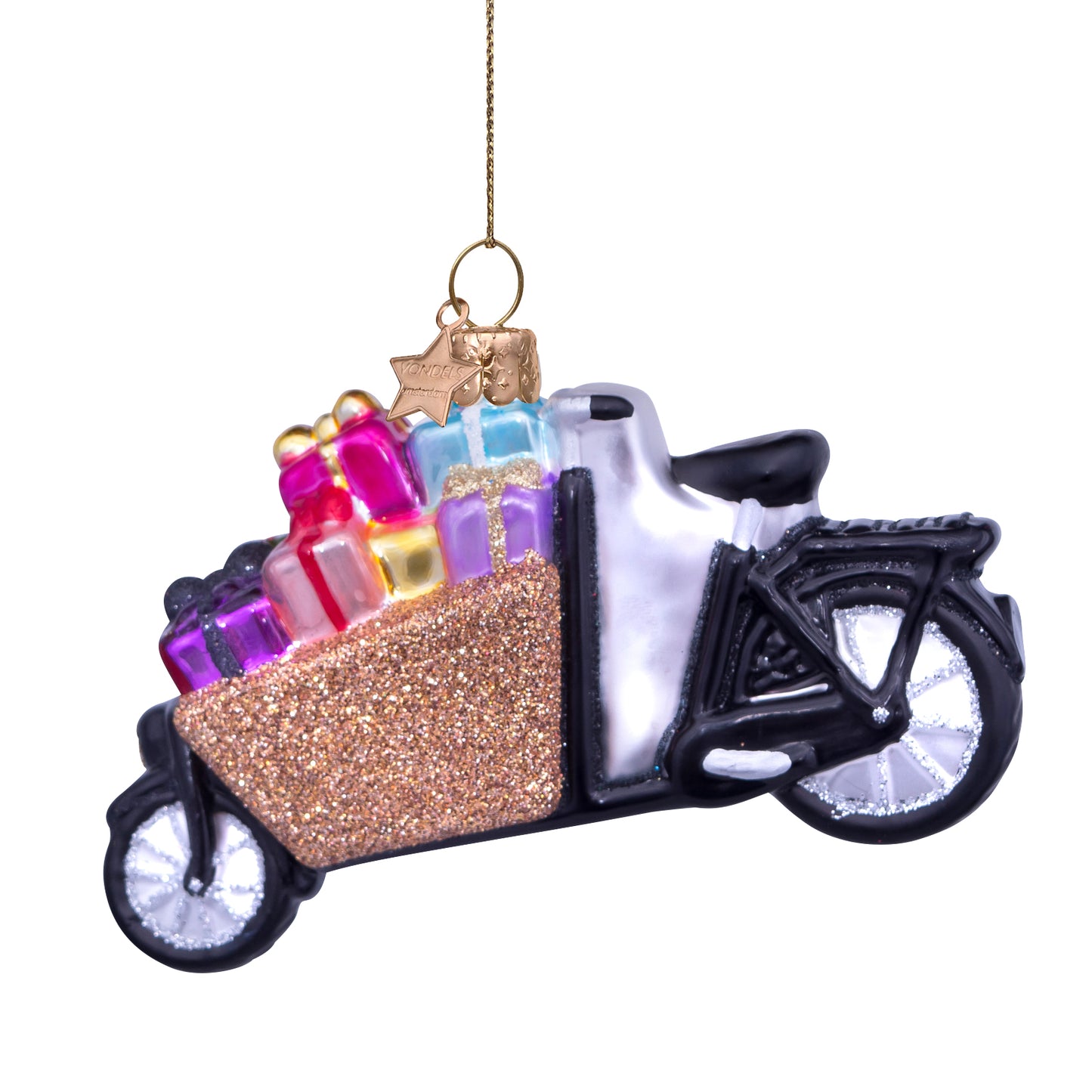 Bakfiets met cadeautjes - Vondels