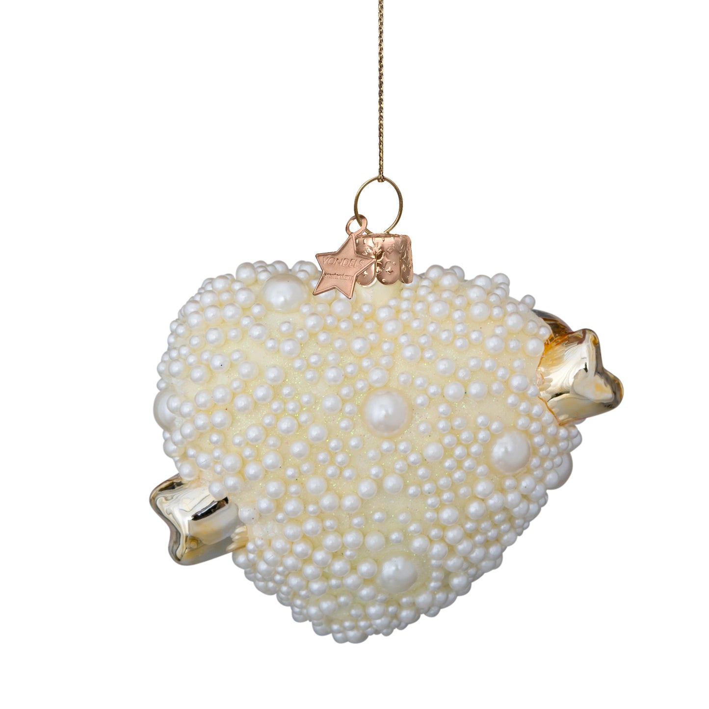 Love hart met parels - Vondels