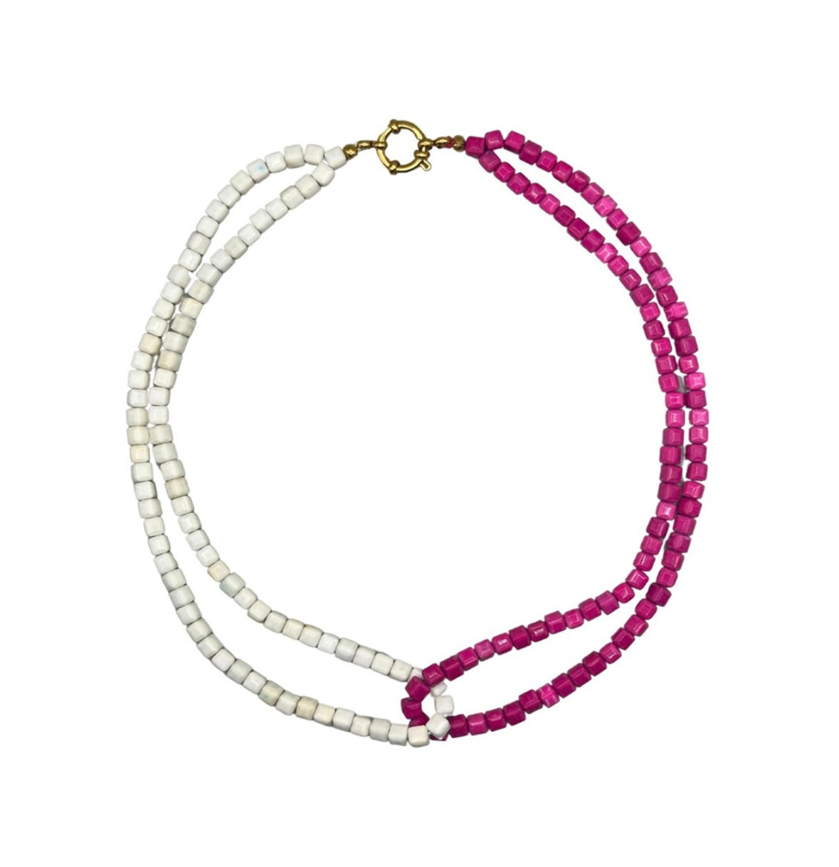 Double pink ketting - Bonnie Studios