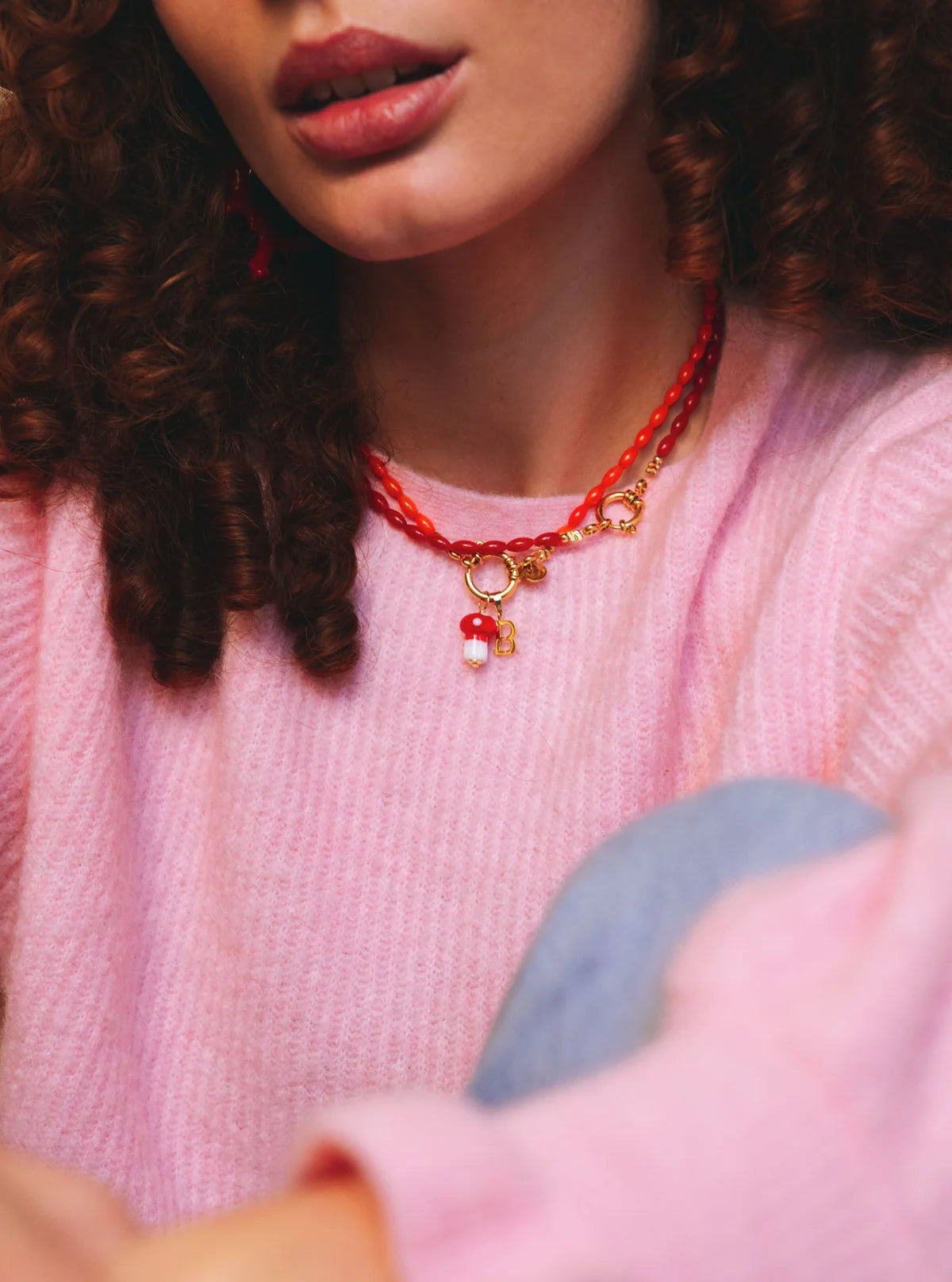 Tommy coral ketting - Bonnie Studios