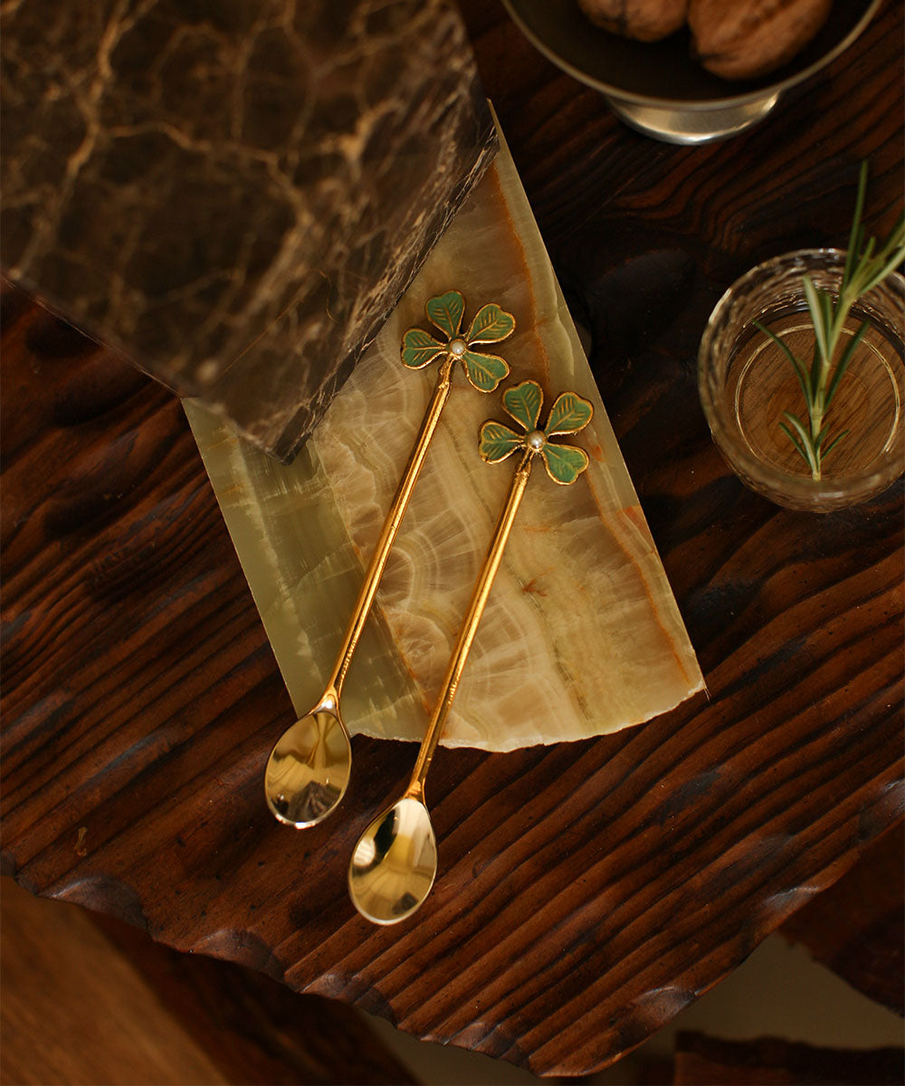 Lucky Clover Teaspoon Set - Doing Goods