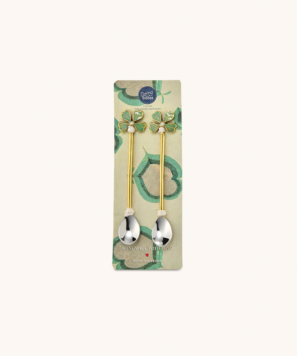 Lucky Clover Teaspoon Set - Doing Goods