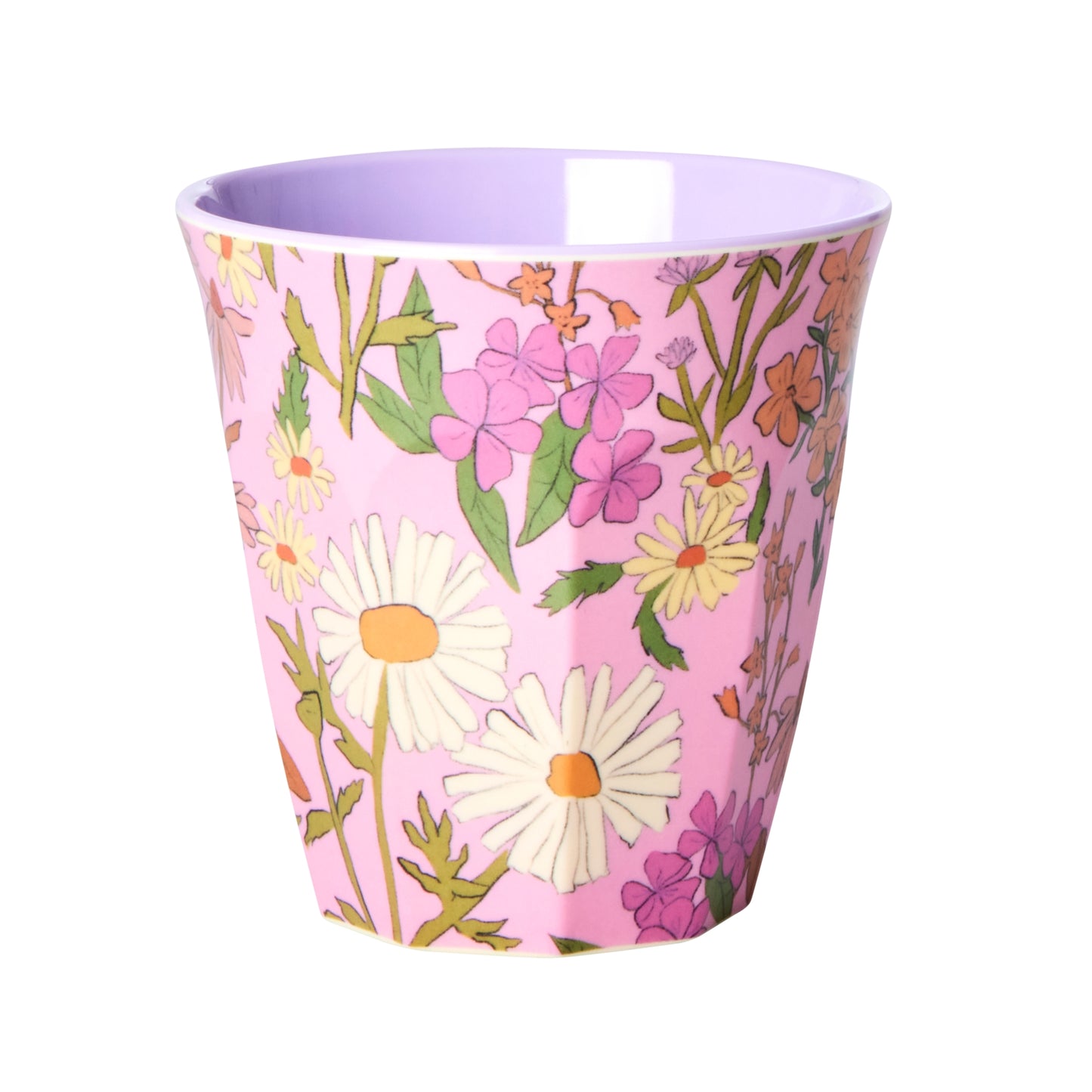 Middelgroot Beker - Daisy Dearest Print - Rice