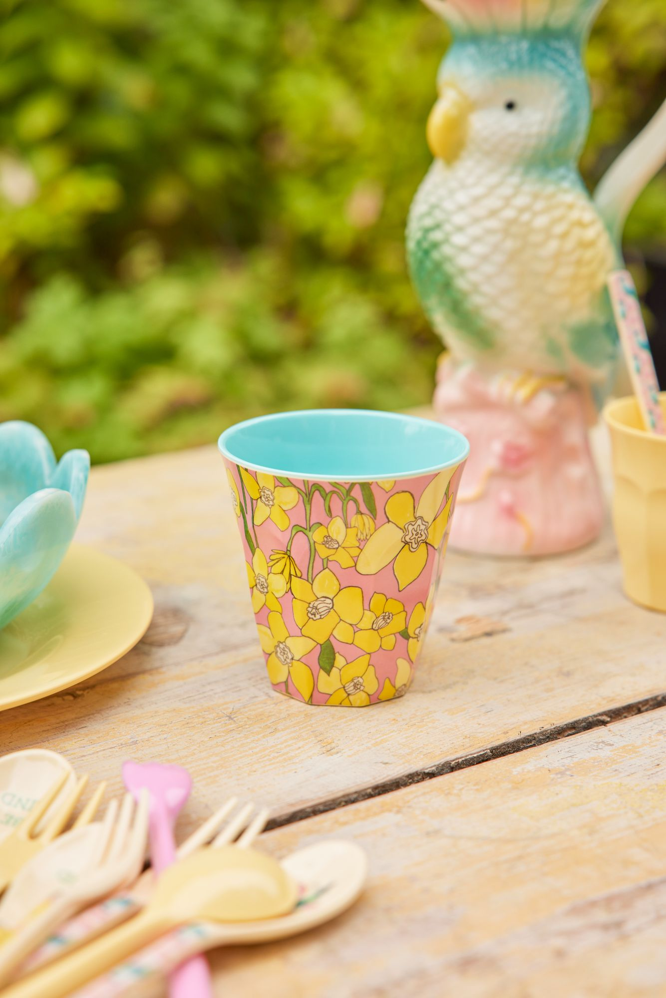 Middelgroot Beker - Daffodils Print - Rice