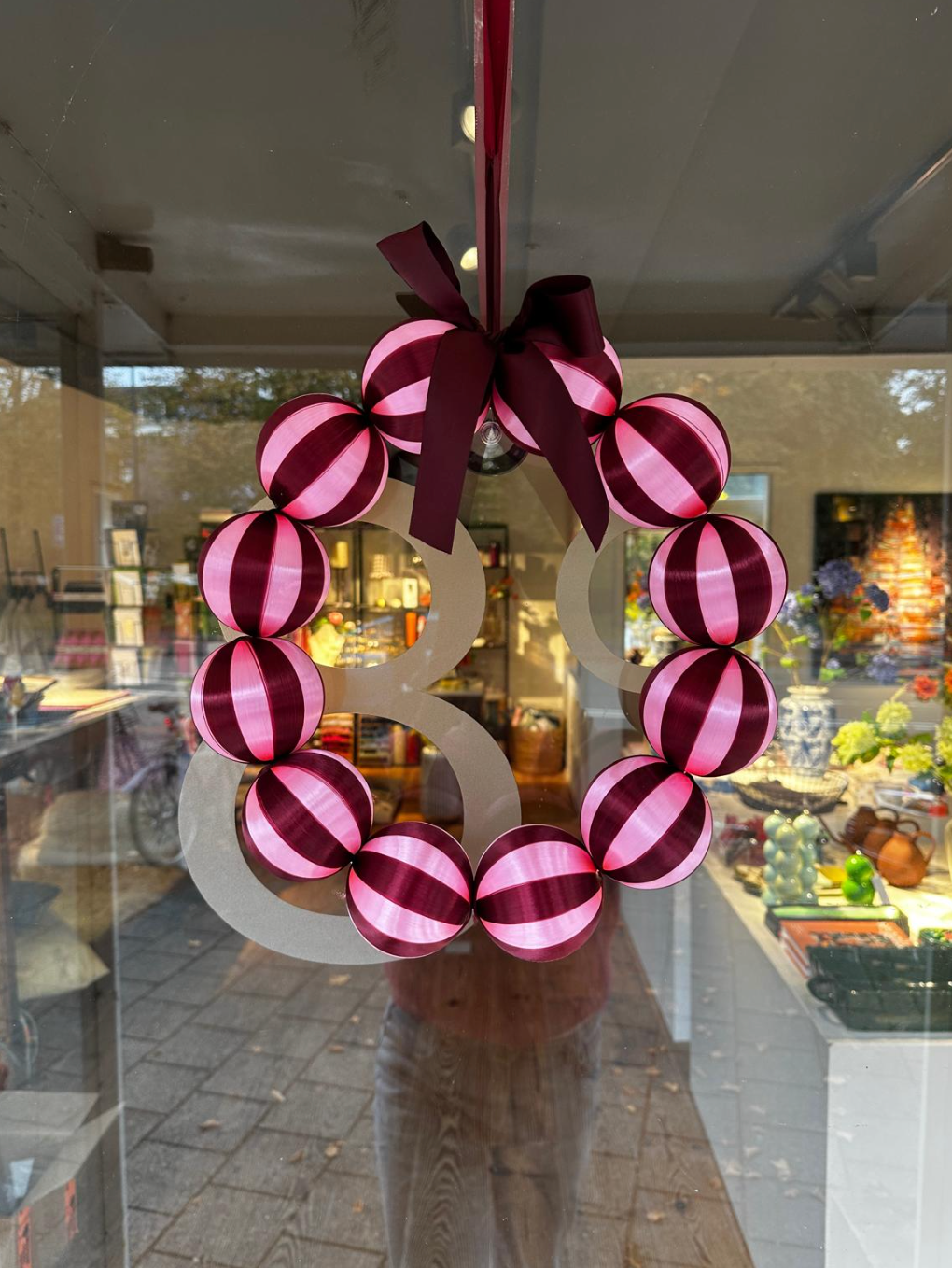 Vondels - krans Burgundy/Pink