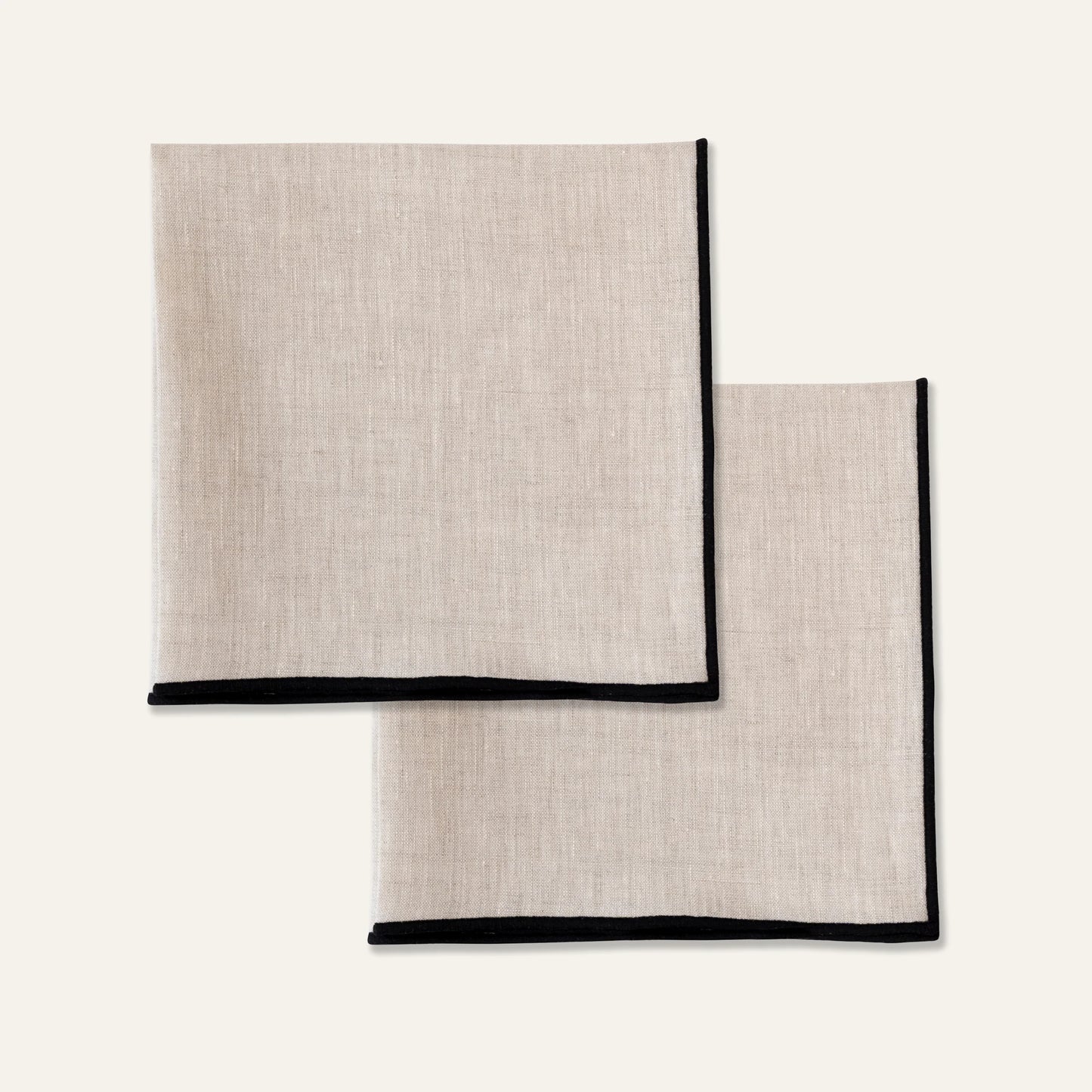 100% linnen servetten set beige - Kulu Club