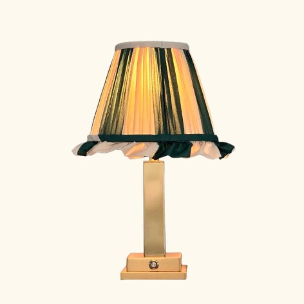 Club Carlotta oplaadbare lamp - green/cream stripe