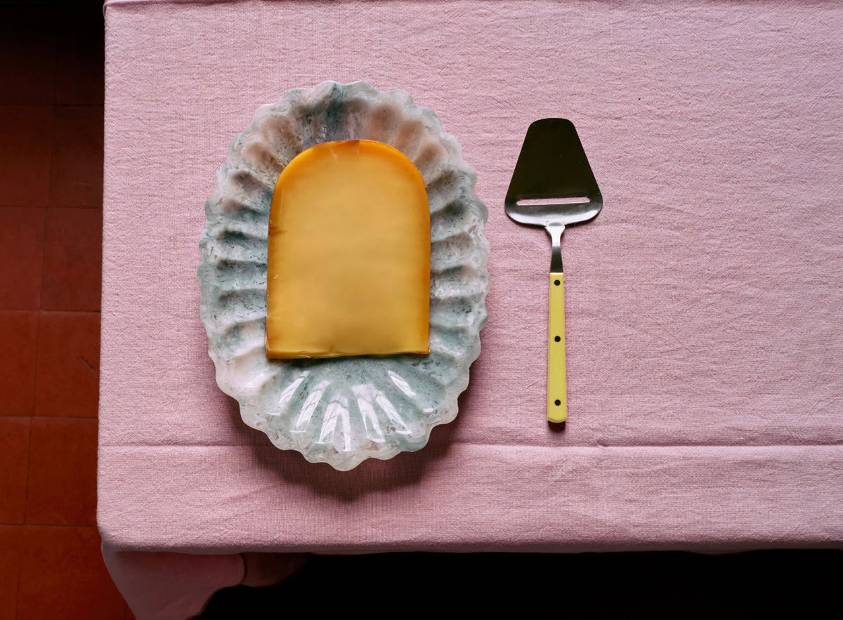 70s cutlery: cheese slicer - lemon