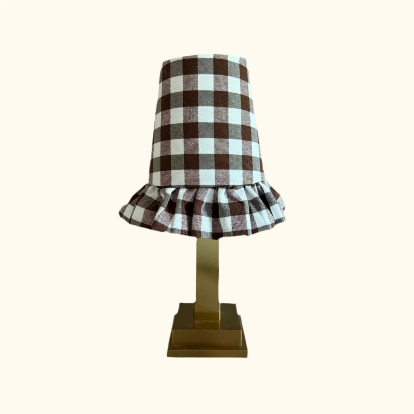 Club Carlotta oplaadbare lamp - gingham ruffle