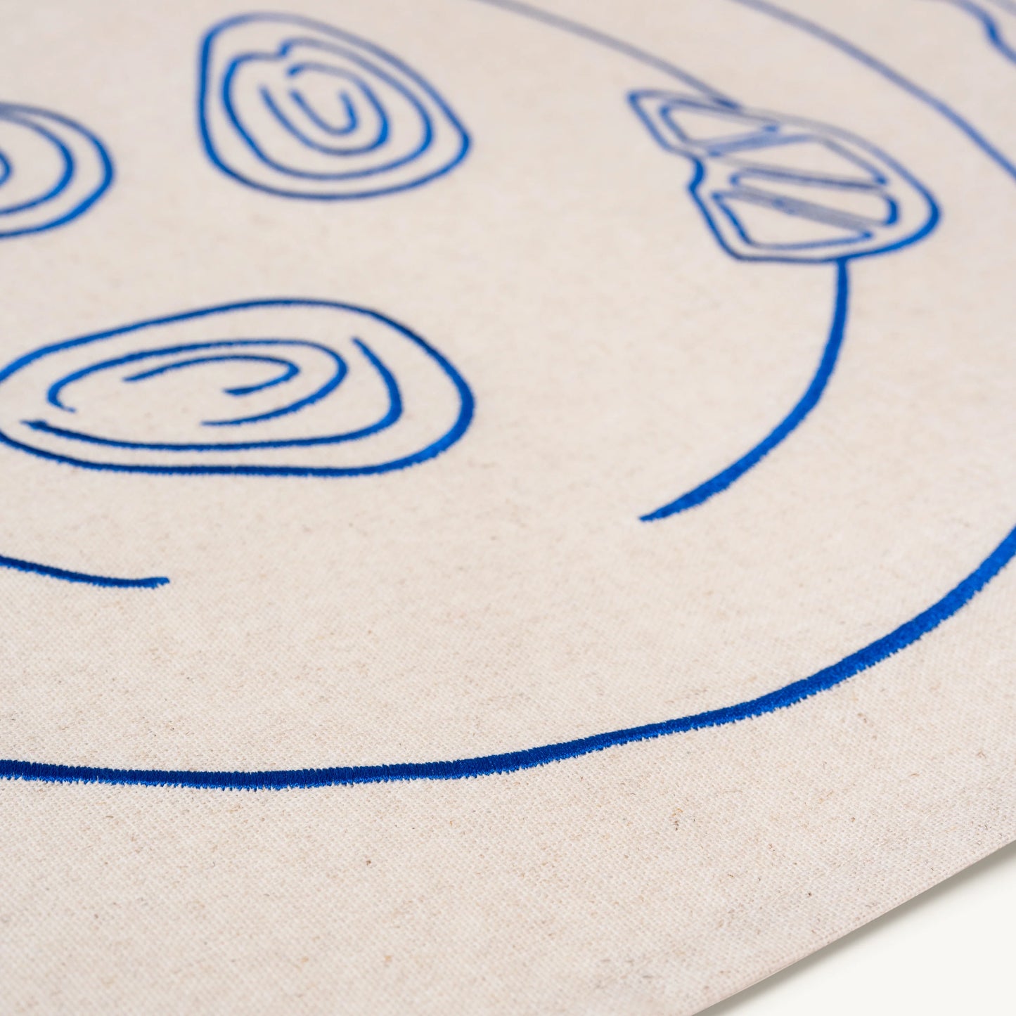 Placemats set bord met oesters linnenmix - Kulu Club