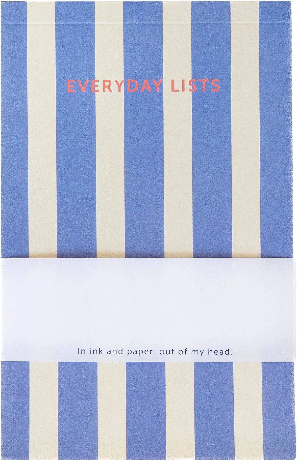 A Journal - Striped blue notepad