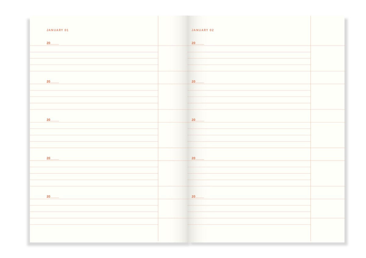 A-Journal - One line a day linnen
