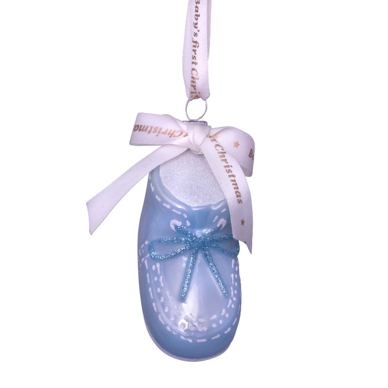 Eerste kerst schoen BLAUW - Vondels
