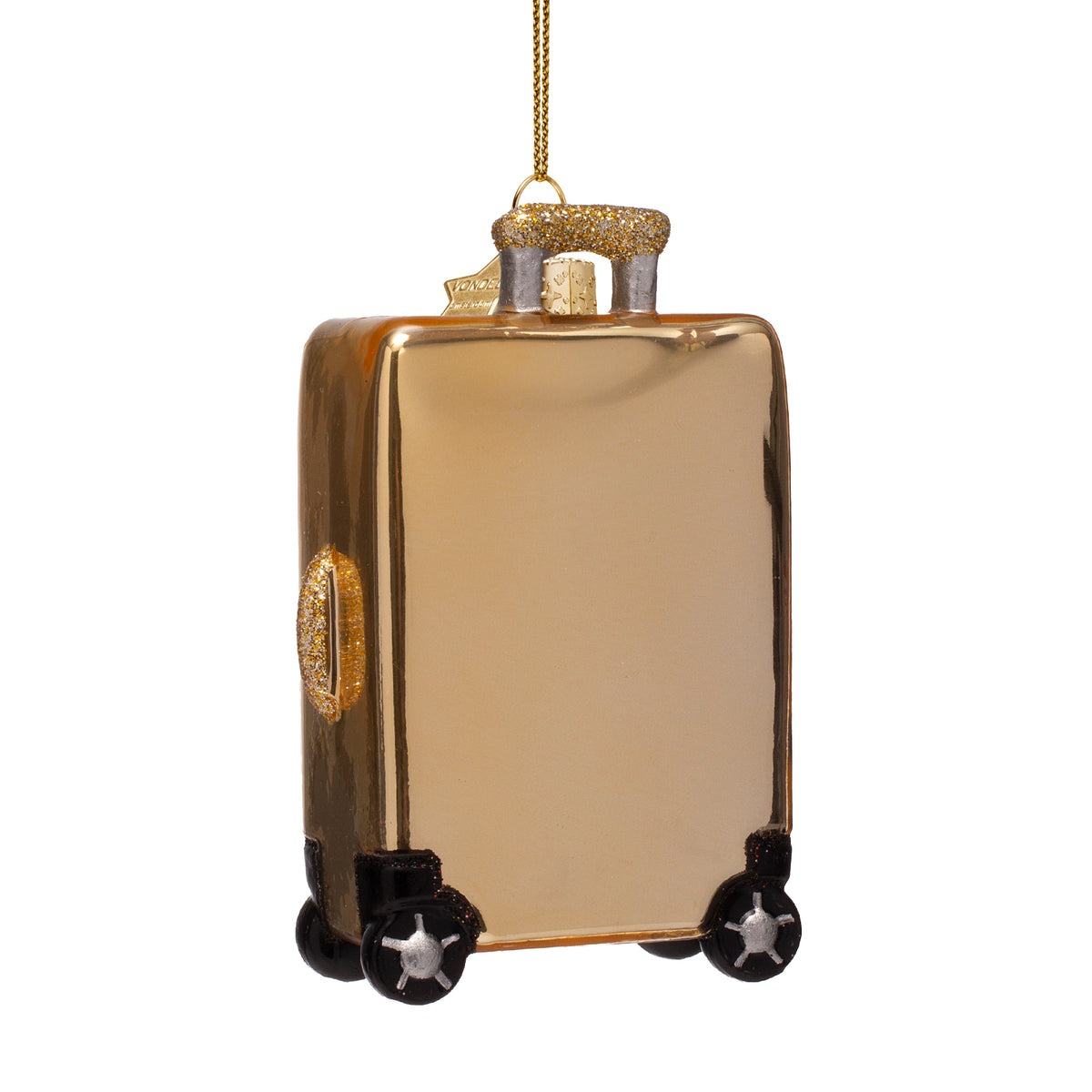 Vondels - Gold suitcase with stickers
