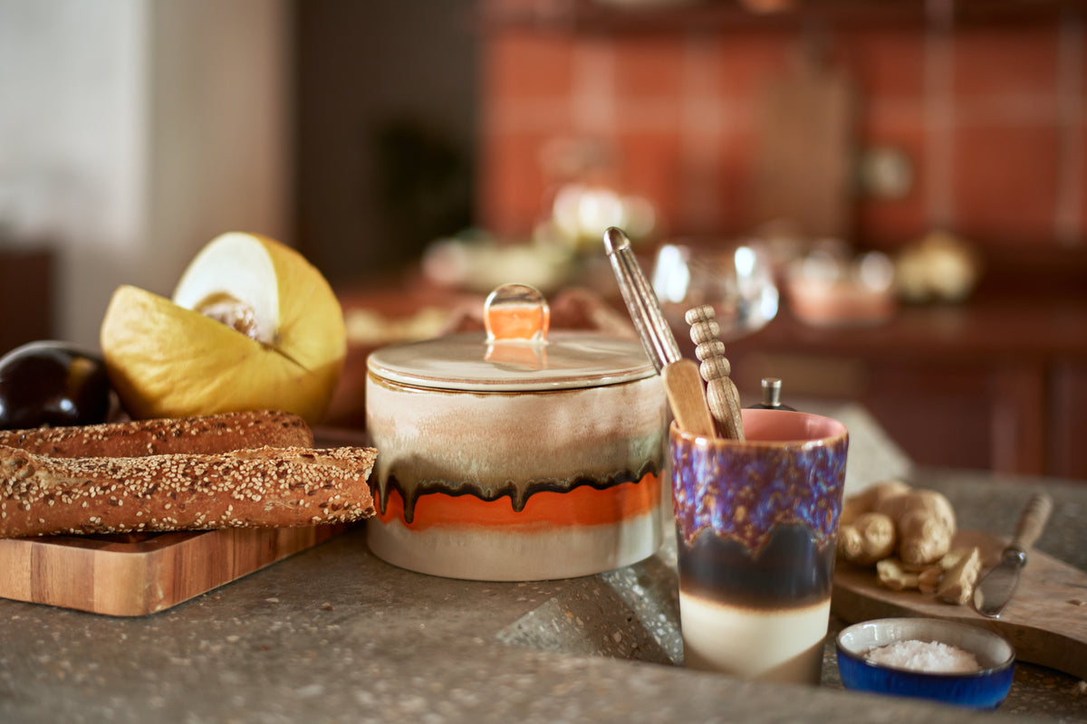 70s ceramics: cookie jar - burst