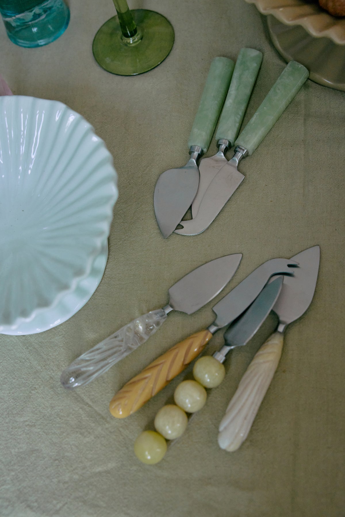 Cheese knives Sage - HK Living