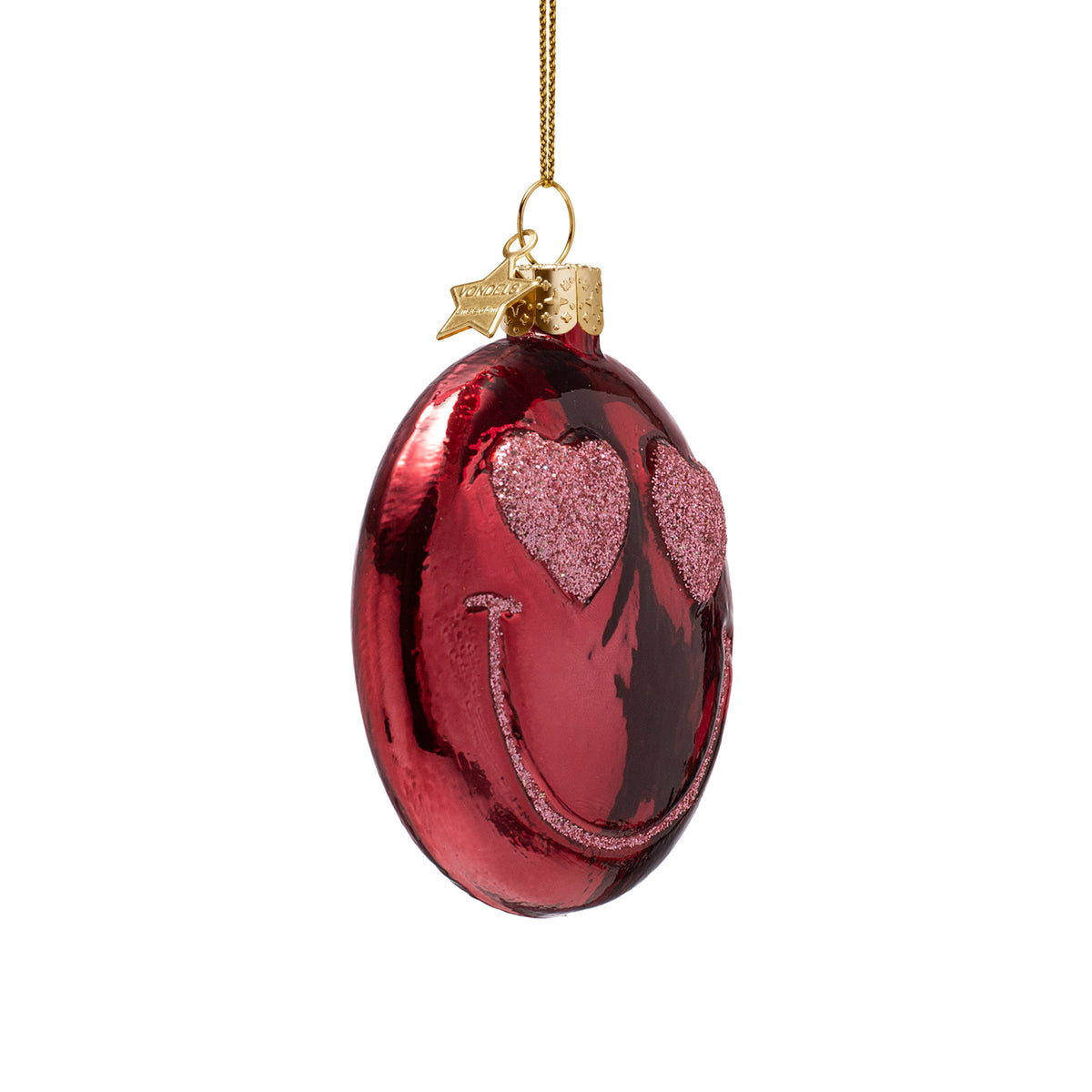 Vondels - Smiley heart eyes burgundy