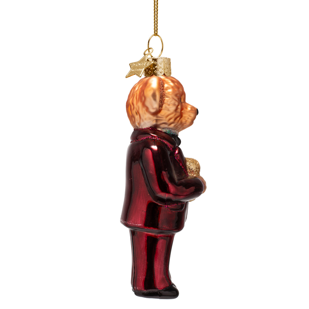 Vondels - Burgundy bear in clothes
