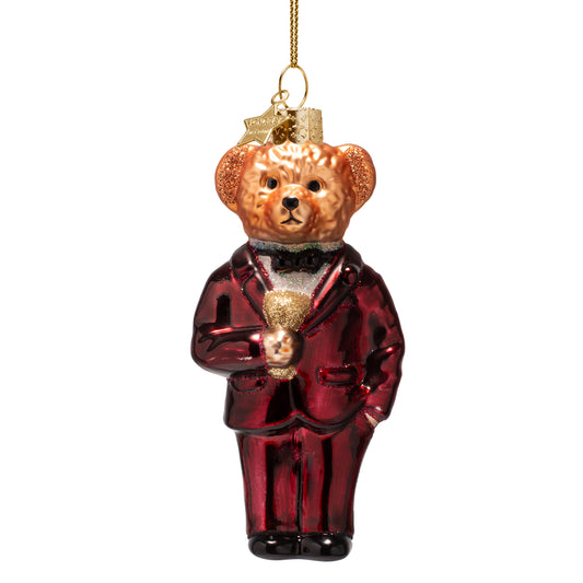 Vondels - Burgundy bear in clothes