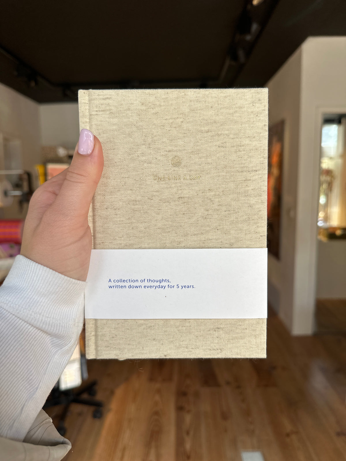 A-Journal - One line a day linnen