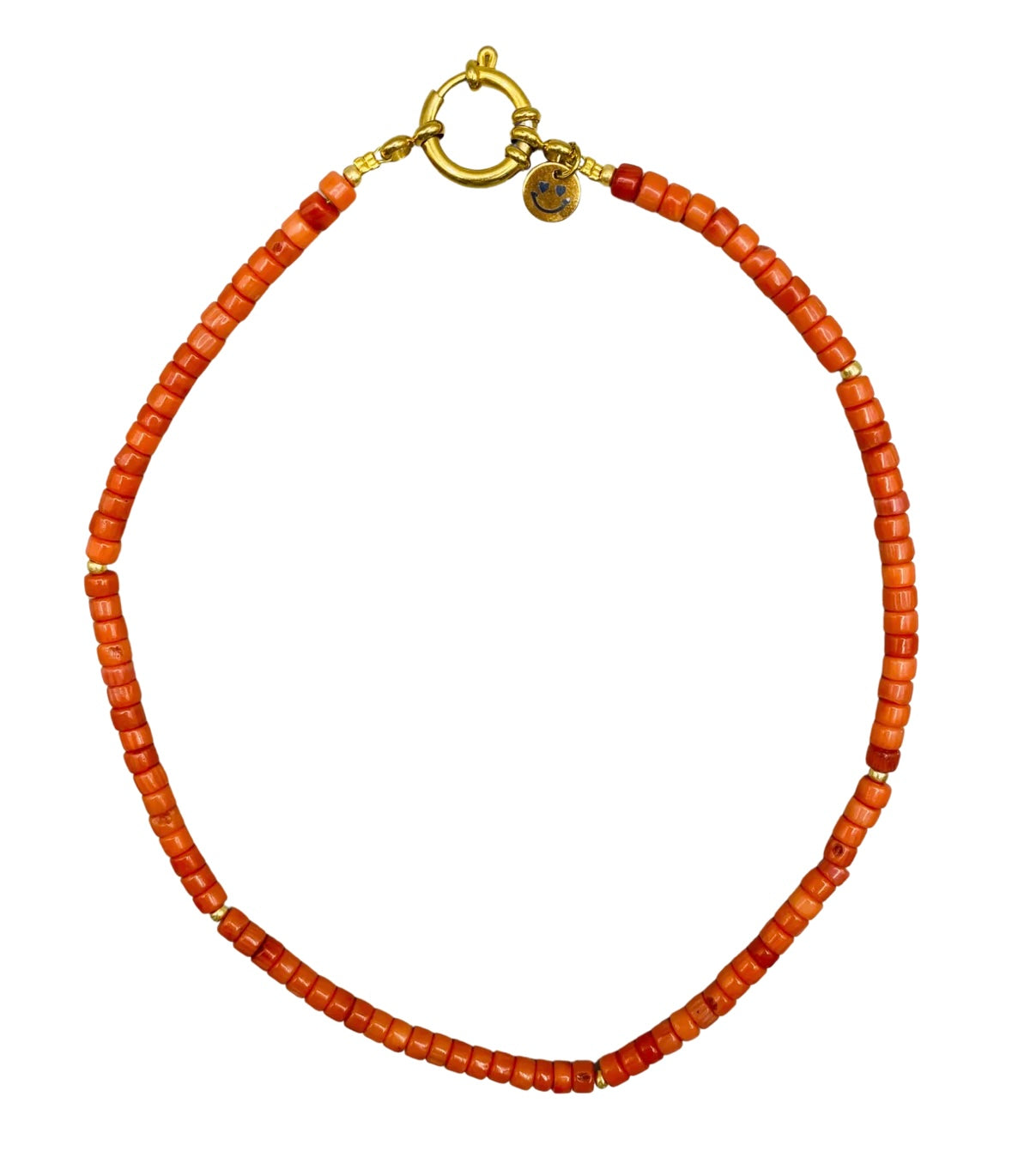 Tommy gold oranje ketting - Bonnie Studios