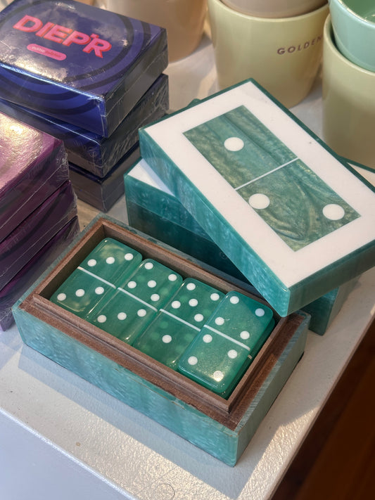 Domino spel - Turqoise
