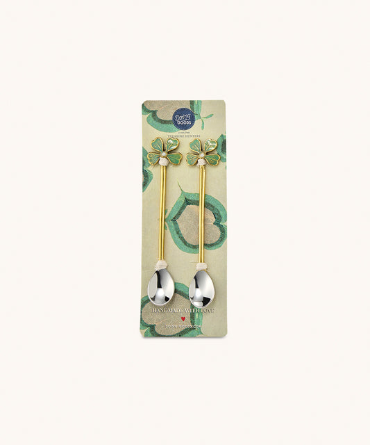 Lucky Clover Teaspoon Set - Doing Goods
