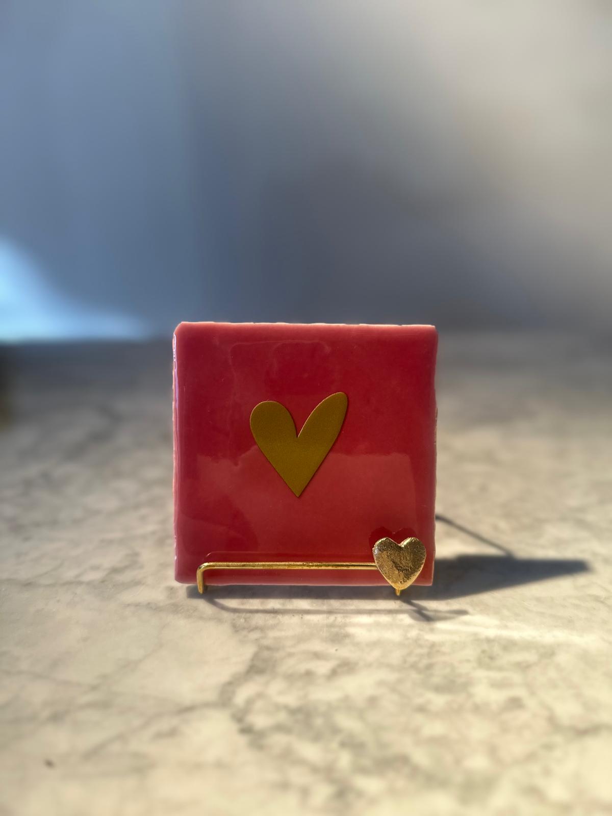 Tegeltje HART GOUD