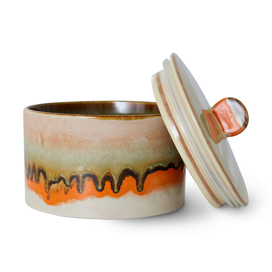 70s ceramics: cookie jar - burst