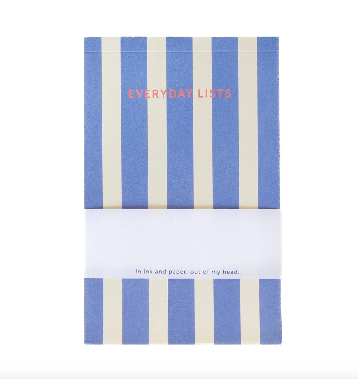 A Journal - Striped blue notepad