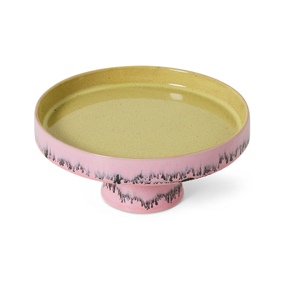 70s ceramics: bowl on base - Bubble