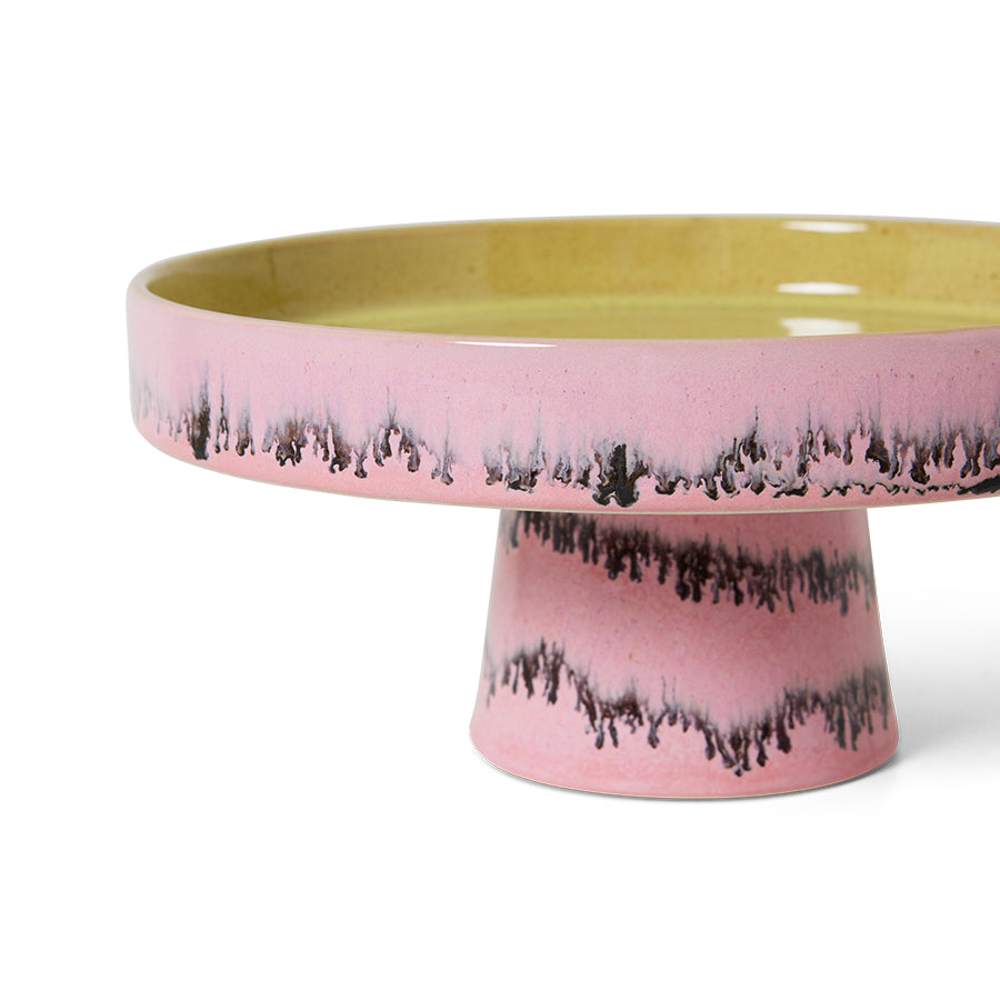 70s ceramics: bowl on base - Bubble