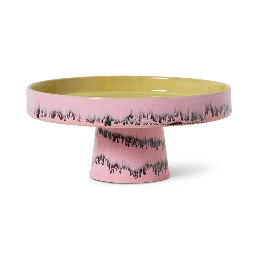 70s ceramics: bowl on base - Bubble
