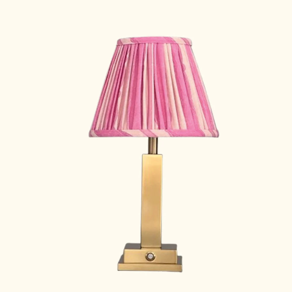 Club Carlotta oplaadbare lamp - pink scallop stripe